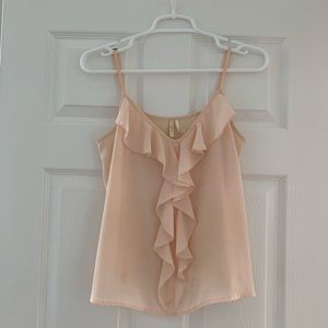 Ruffled tier tank top
